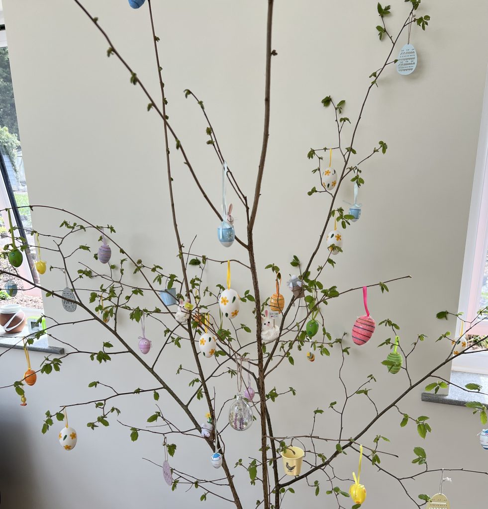 an Easter tree